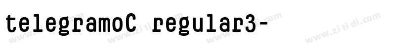 telegramoC regular3字体转换